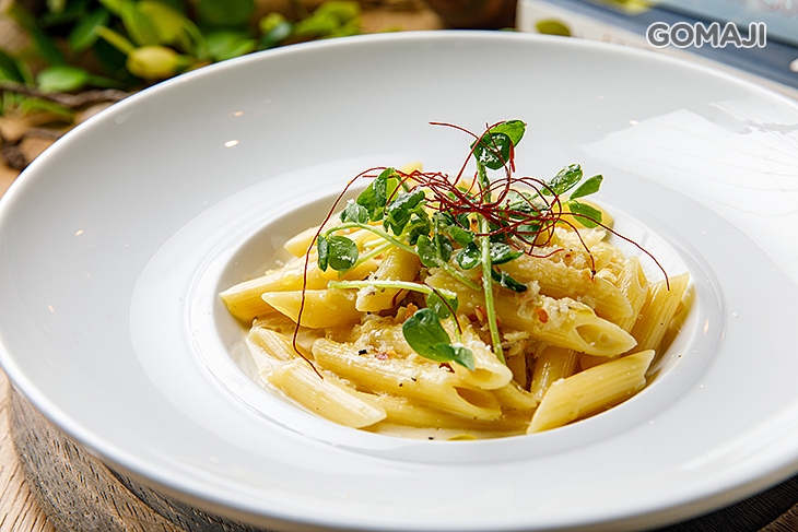 奶油鮭魚通心麵