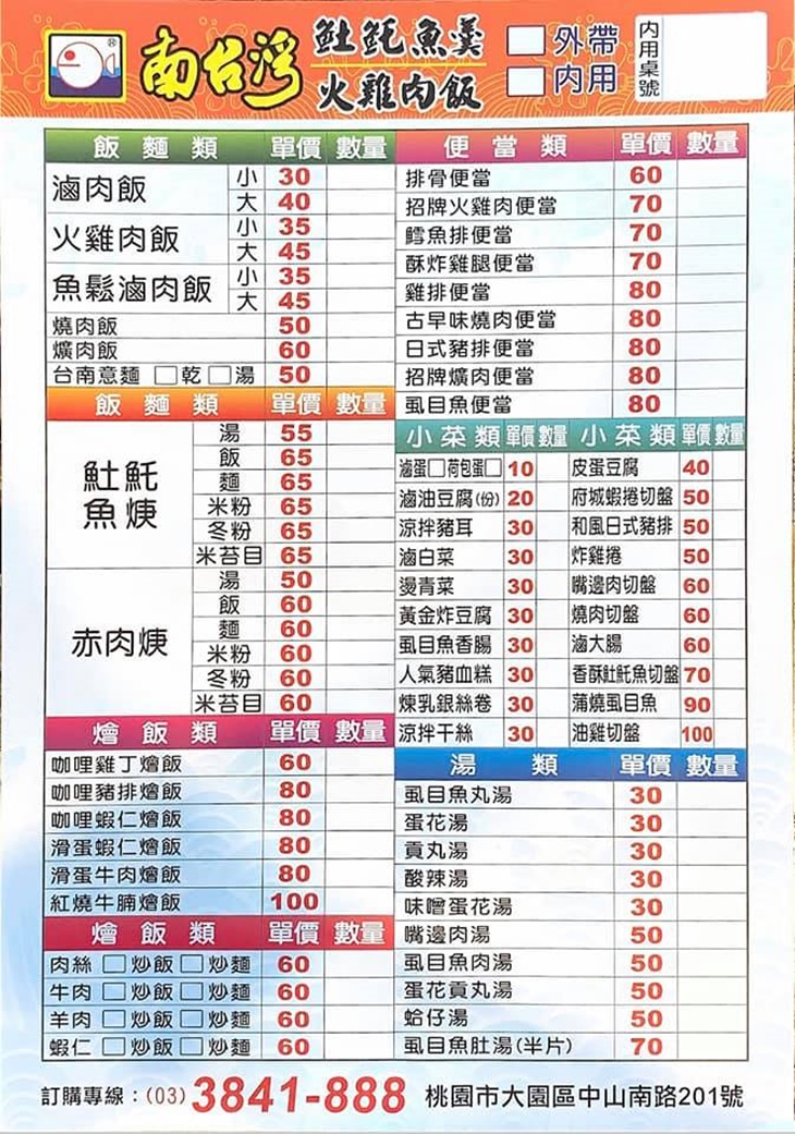 南台灣火雞肉土魠魚焿(大園店)