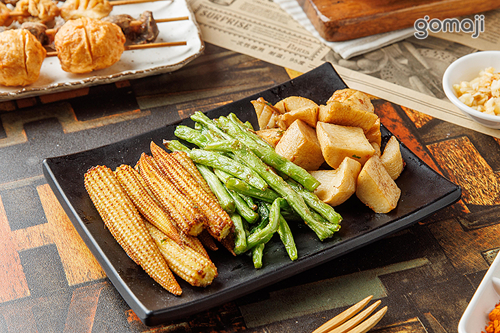 四季豆＆玉米筍＆杏鮑菇