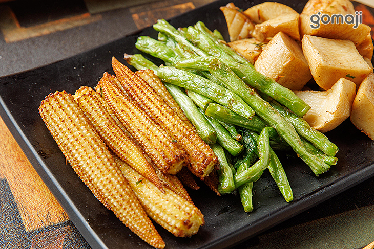 四季豆＆玉米筍＆杏鮑菇