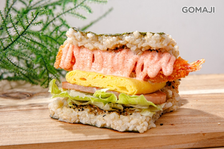 明太子炸蝦火腿玉子