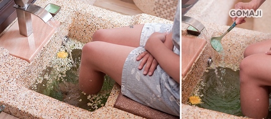 天然精油海鹽足浴