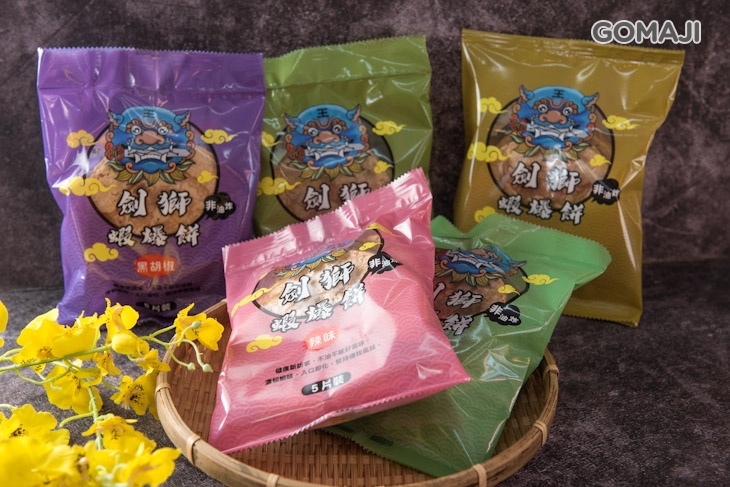 安平劍獅-非油炸蝦爆餅一組