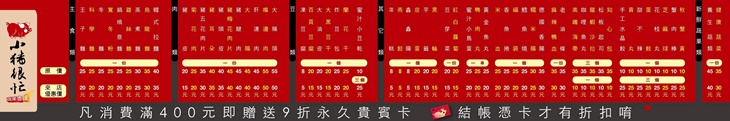 小豬很忙 蔬果滷味(三重力行店)　菜單