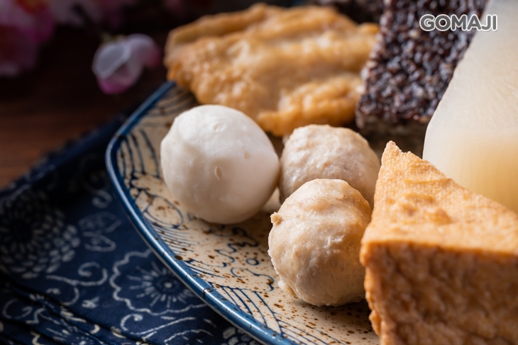 魚丸一個 + 貢丸二個