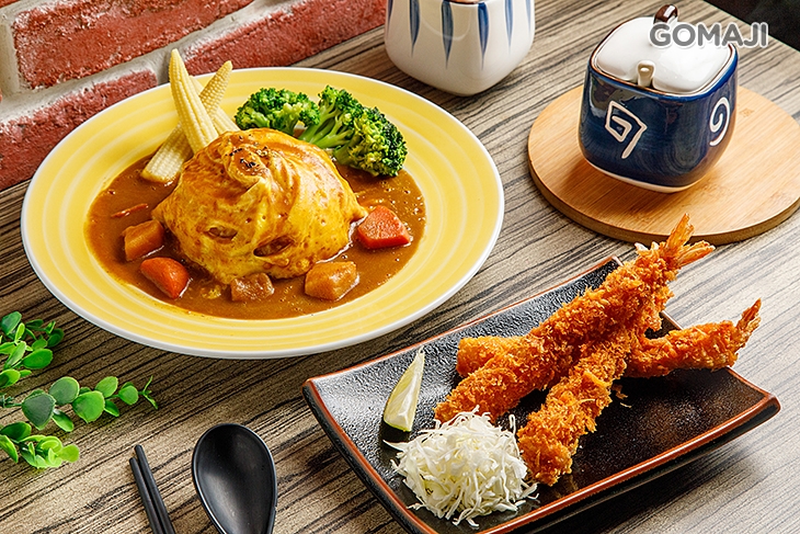 炸蝦咖哩(歐姆蛋)