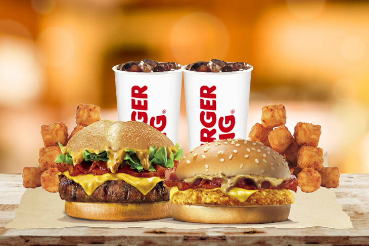 安格斯牛肉堡(花生) + 花生培根系列堡(雞)