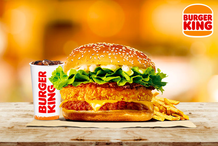 小怪獸起司牛脆雞堡套餐