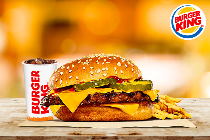 雙起士牛肉堡套餐