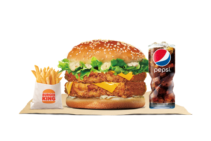 雙層田園華鱈魚堡