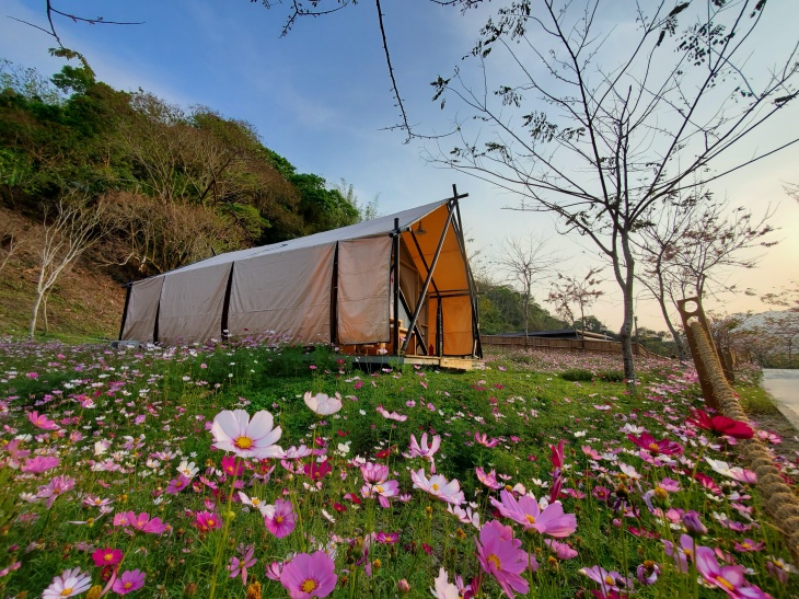 高雄寶來遠山望月溫泉風呂 露營區環境