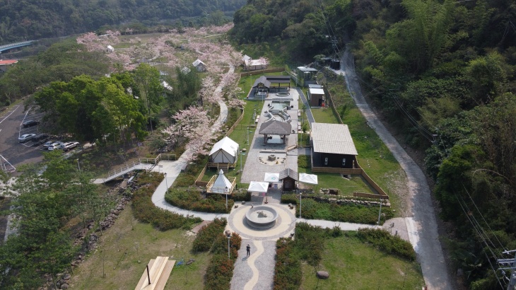 高雄寶來遠山望月溫泉風呂 露營區環境