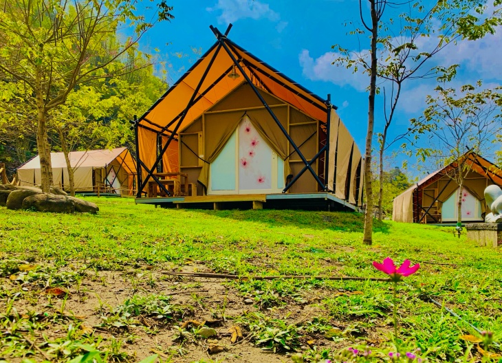 高雄寶來遠山望月溫泉風呂 露營區環境