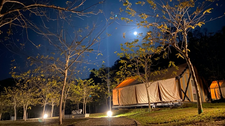 高雄寶來遠山望月溫泉風呂 露營區環境