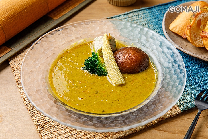 檸檬香菜綠咖哩(五辛蔬食、小辣)