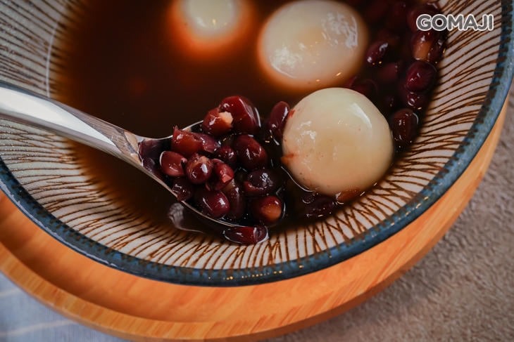 包餡湯圓紅豆湯