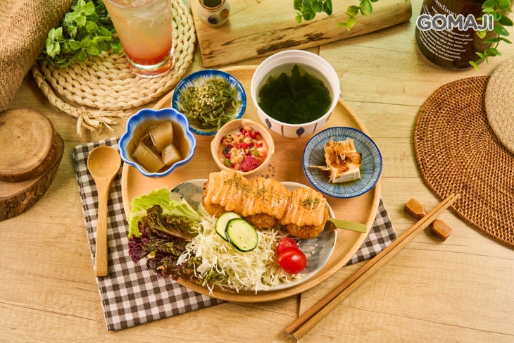 明太子鮭魚起司炸飯糰