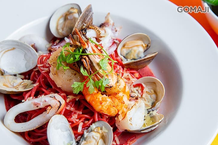 粉紅海鮮義大利麵