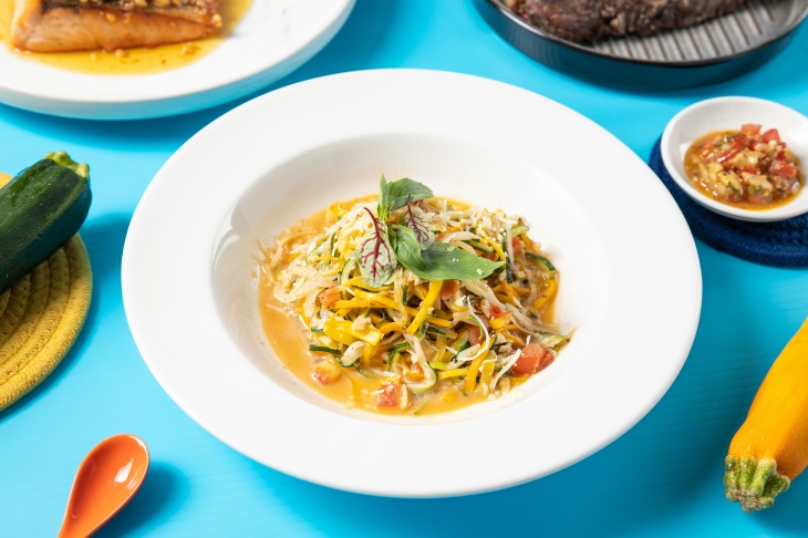 義式鯷魚蒜味櫛瓜麵