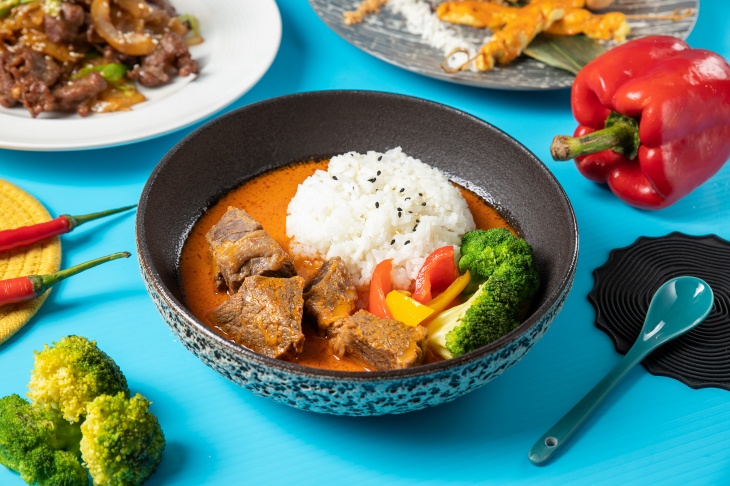 泰式椰奶咖哩牛肉飯