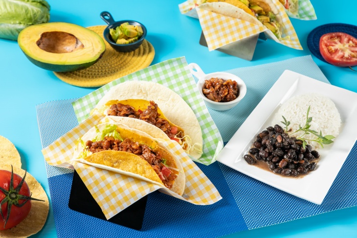 墨西哥牛肉蔬菜塔可餅