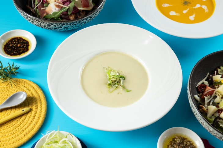 蒜苗干貝馬鈴薯濃湯