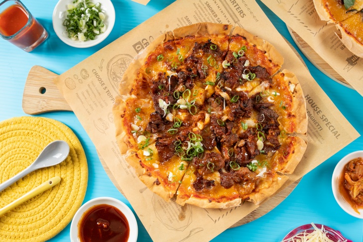 韓式泡菜牛肉披薩