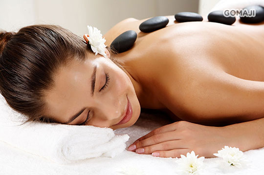 經絡指油壓+能量熱石按摩