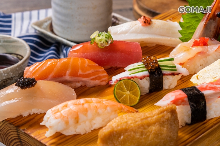 雙拼握壽司10貫(生熟各半)