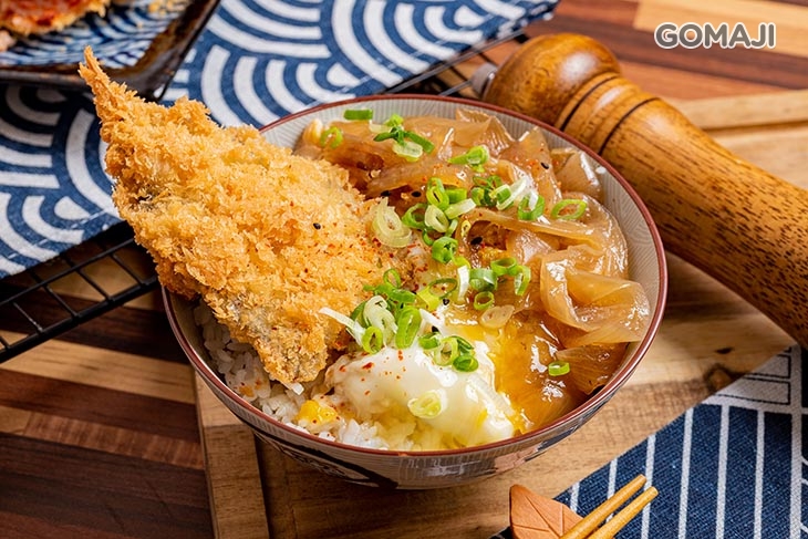 竹莢魚丼