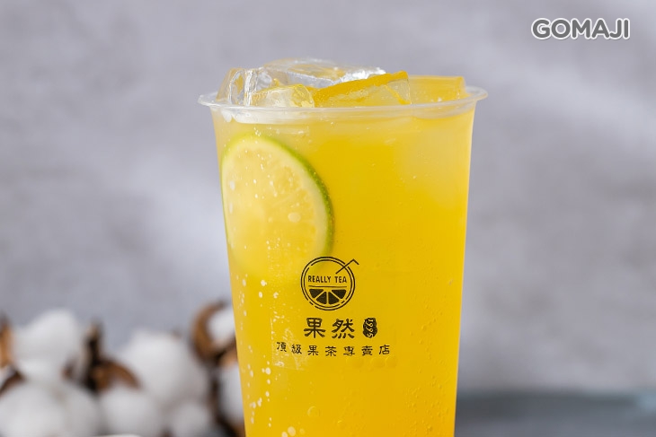 香橙清涼水果風味氣泡飲