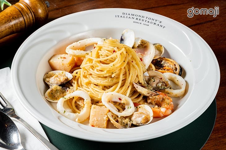 橄欖油蒜味辣椒蛤蜊細圓麵