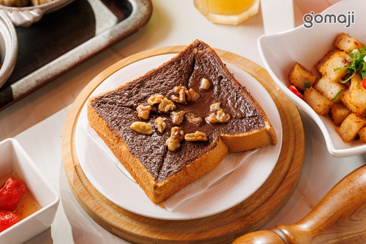 核果巧克力厚片