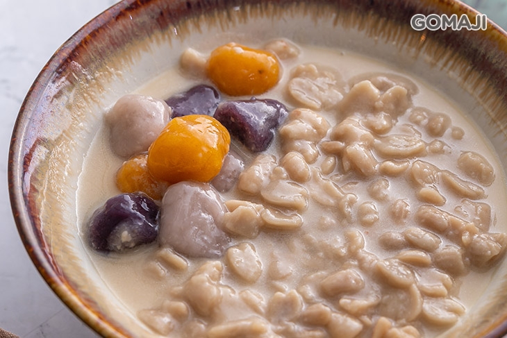 招牌花生芋圓牛奶湯