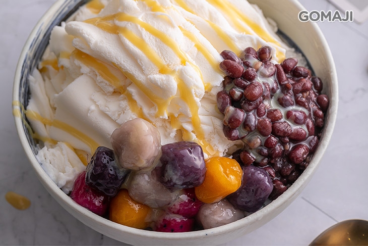 紅豆芋圓牛奶雪花冰