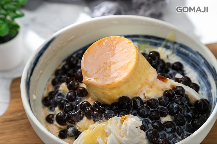 燒布丁珍珠雪花冰  