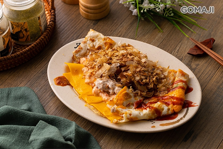 龍蝦沙拉起司柴魚蛋餅