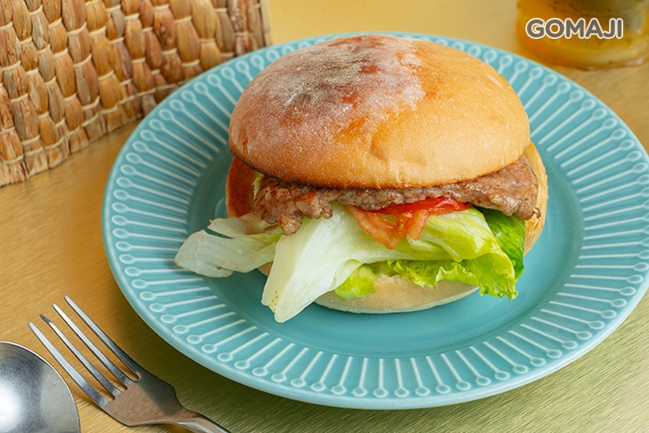 里肌米榖漢堡、日式煎茶