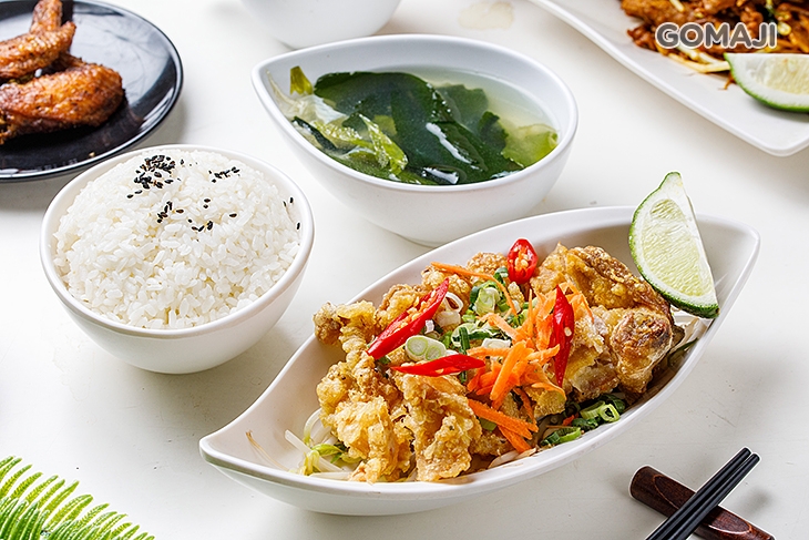 椒麻無骨雞腿排餐