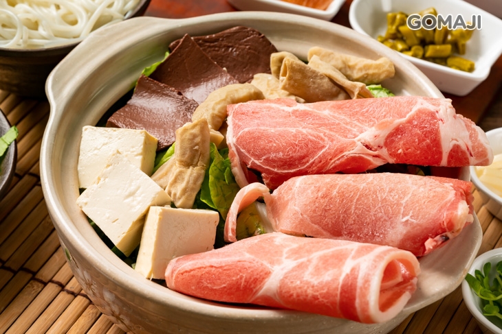 麻辣豬肉加腸