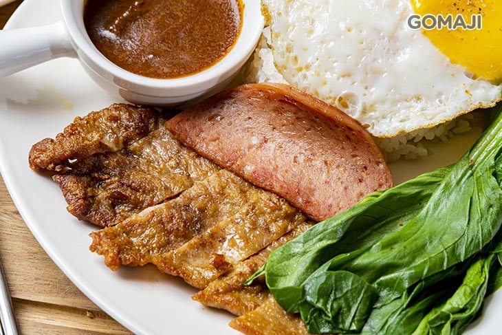 豬扒餐肉蛋飯