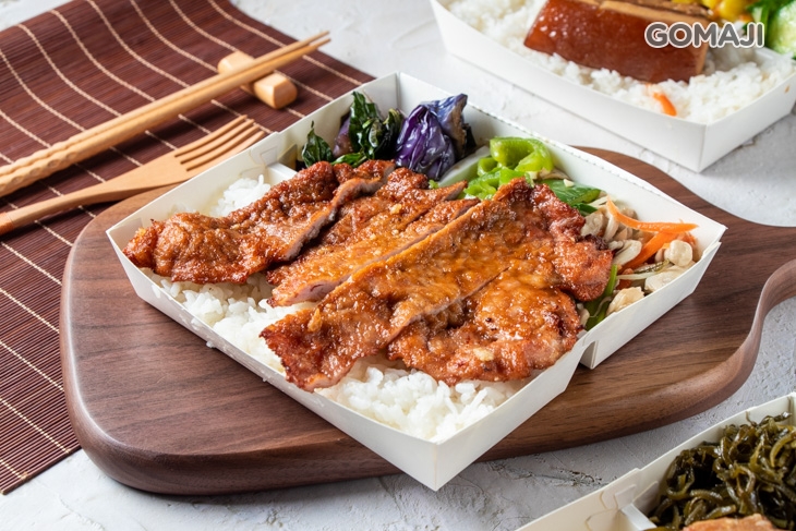現炸豬排飯