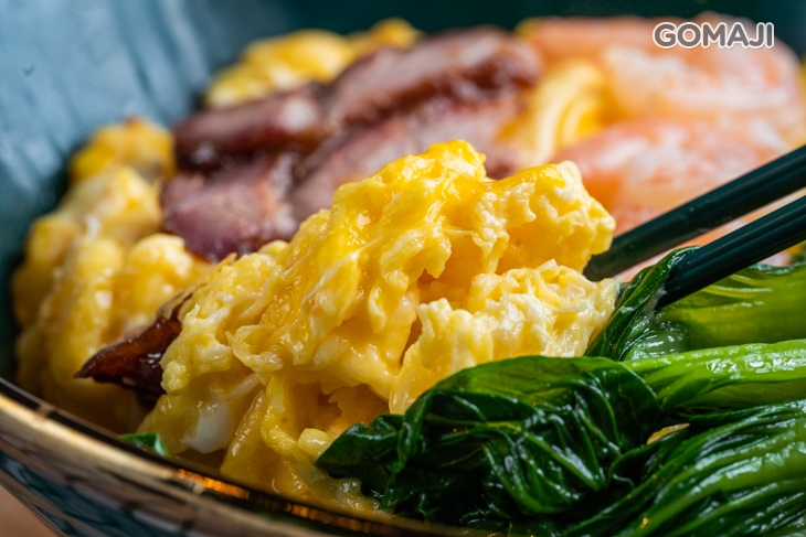 滑蛋蝦仁叉燒飯+ 凍檸茶