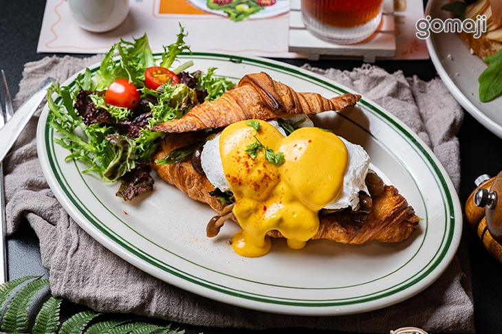 班尼迪克-菠菜野菇(蛋奶素)