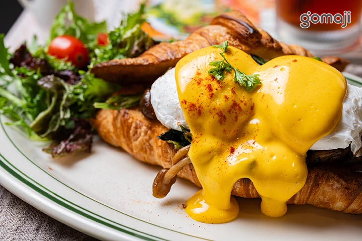 班尼迪克-菠菜野菇(蛋奶素)