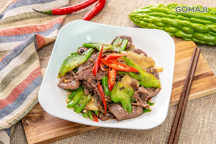 鴛鴦苦瓜炒牛肉