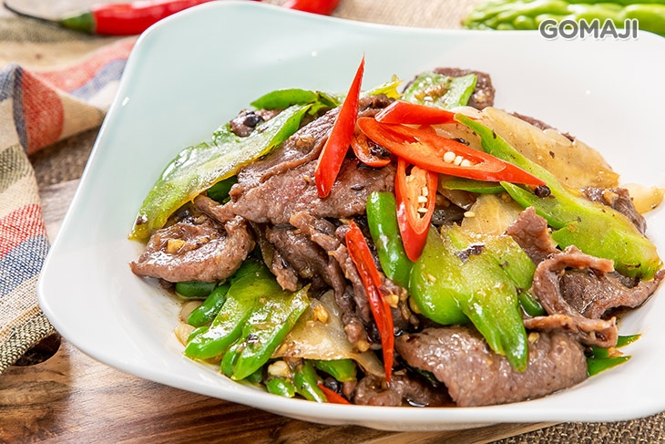 鴛鴦苦瓜炒牛肉