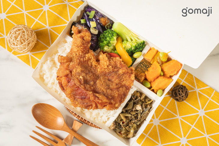 椒鹽大雞腿便當