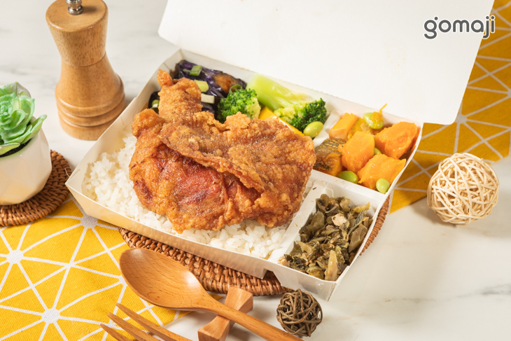 椒鹽大雞腿便當