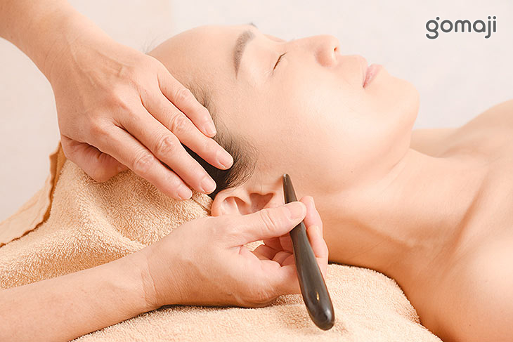 歐盟認證保濕霜能量牛角全臉部舒刮拉提 + 牛角頭部重點經絡舒通